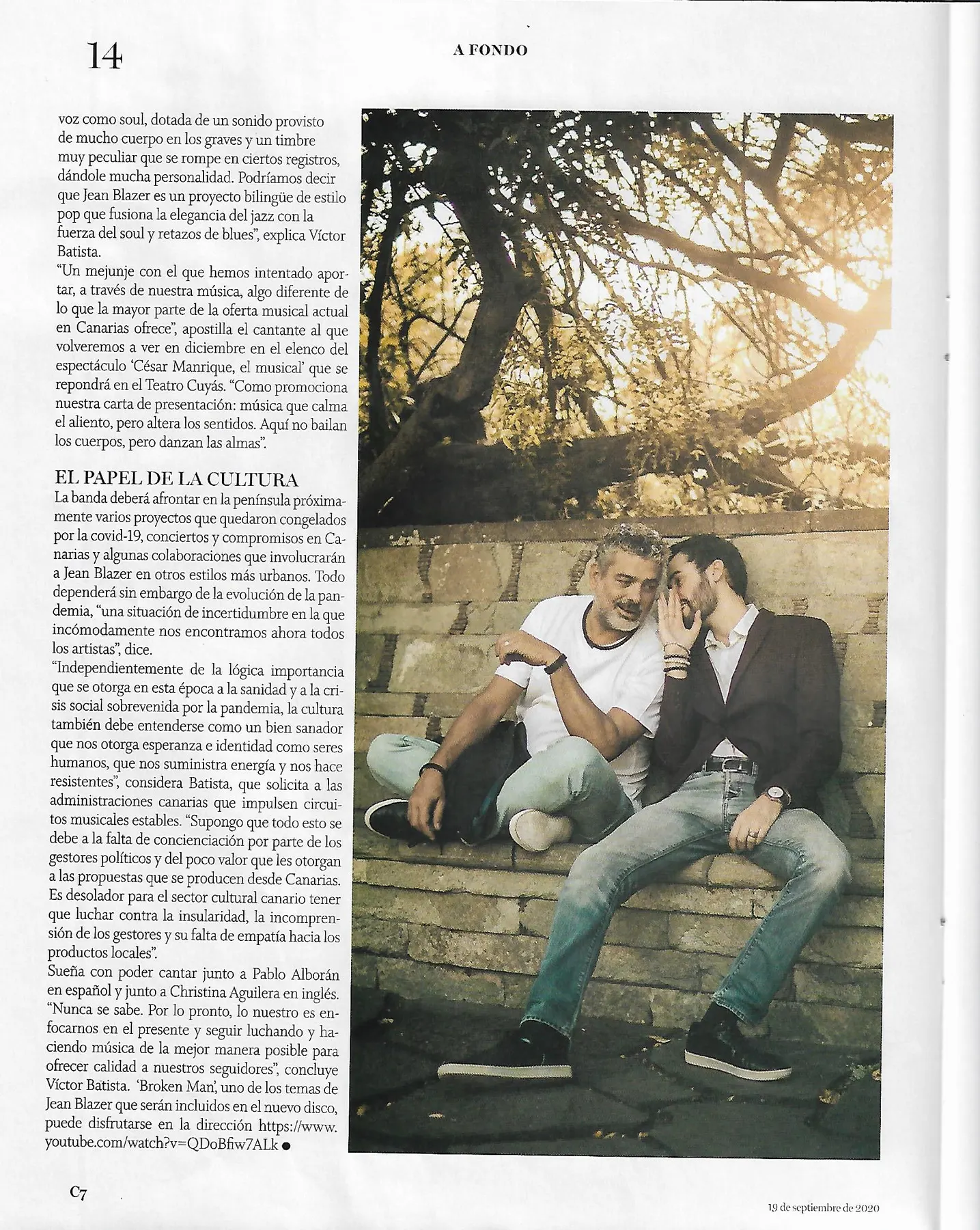 Jean Blazer en una aparición pública